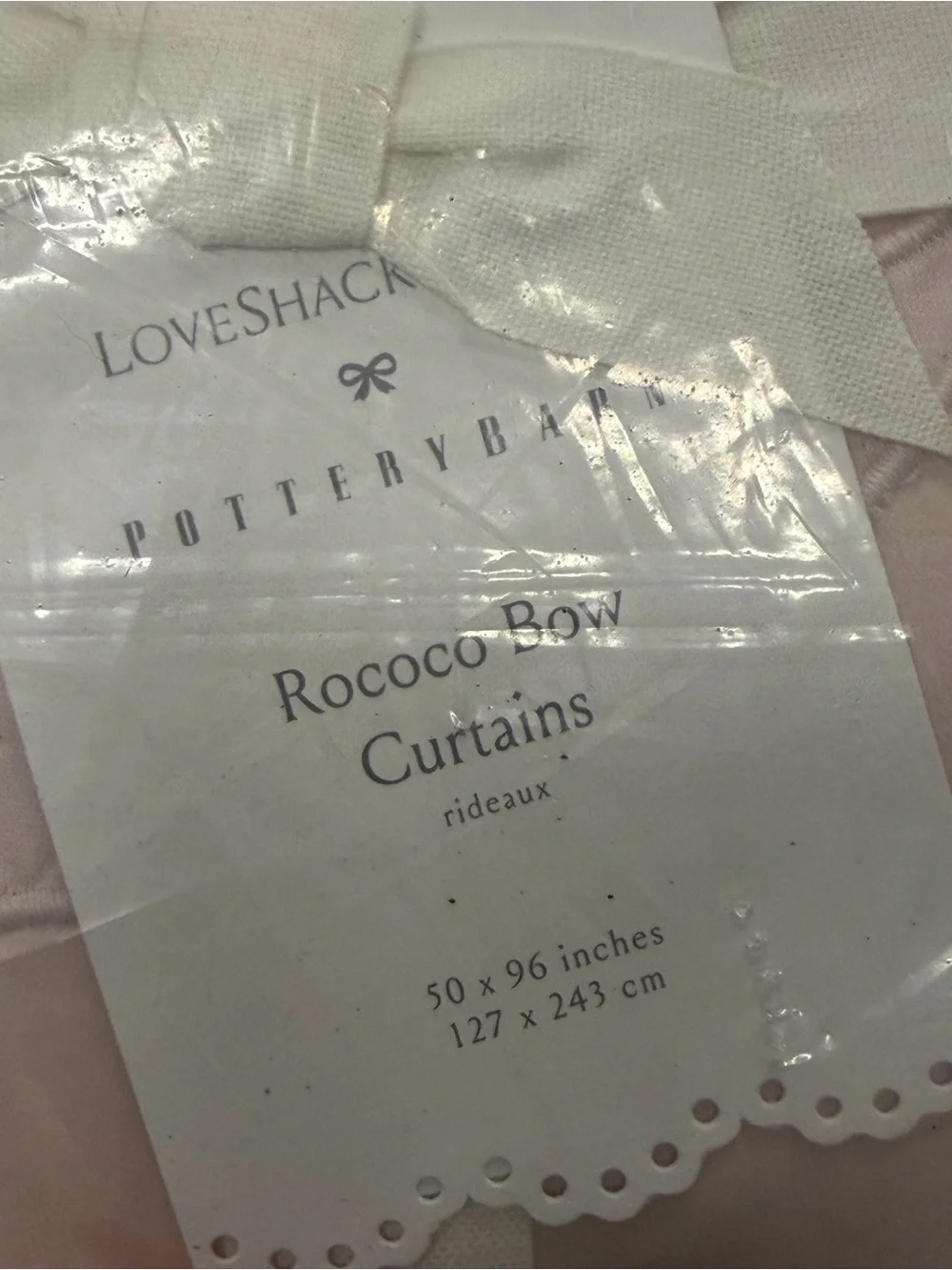 LoveShackFancy Rococo Bow Curtain - Set of 2 - 50